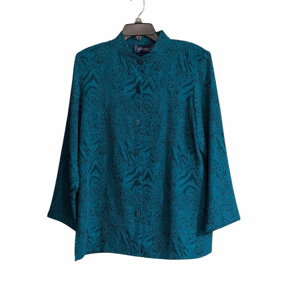 Susan Graver Style Women Medium 2 Piece Set Jacket Top with Tank Professional